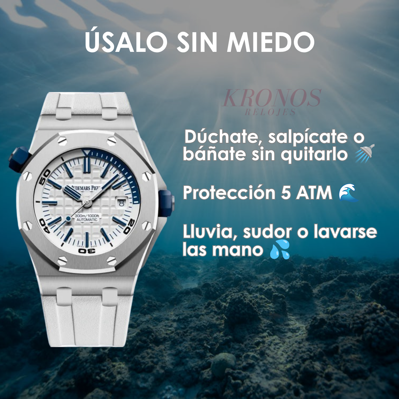 Royal Oak Offshore steel – White Dial Rubber Strap Type AP