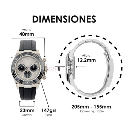 Daytona Oystersteel – White Dial Oysterflex