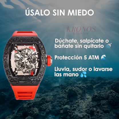 Rm035 Real Skeleton Dial Red - Authentic Movement