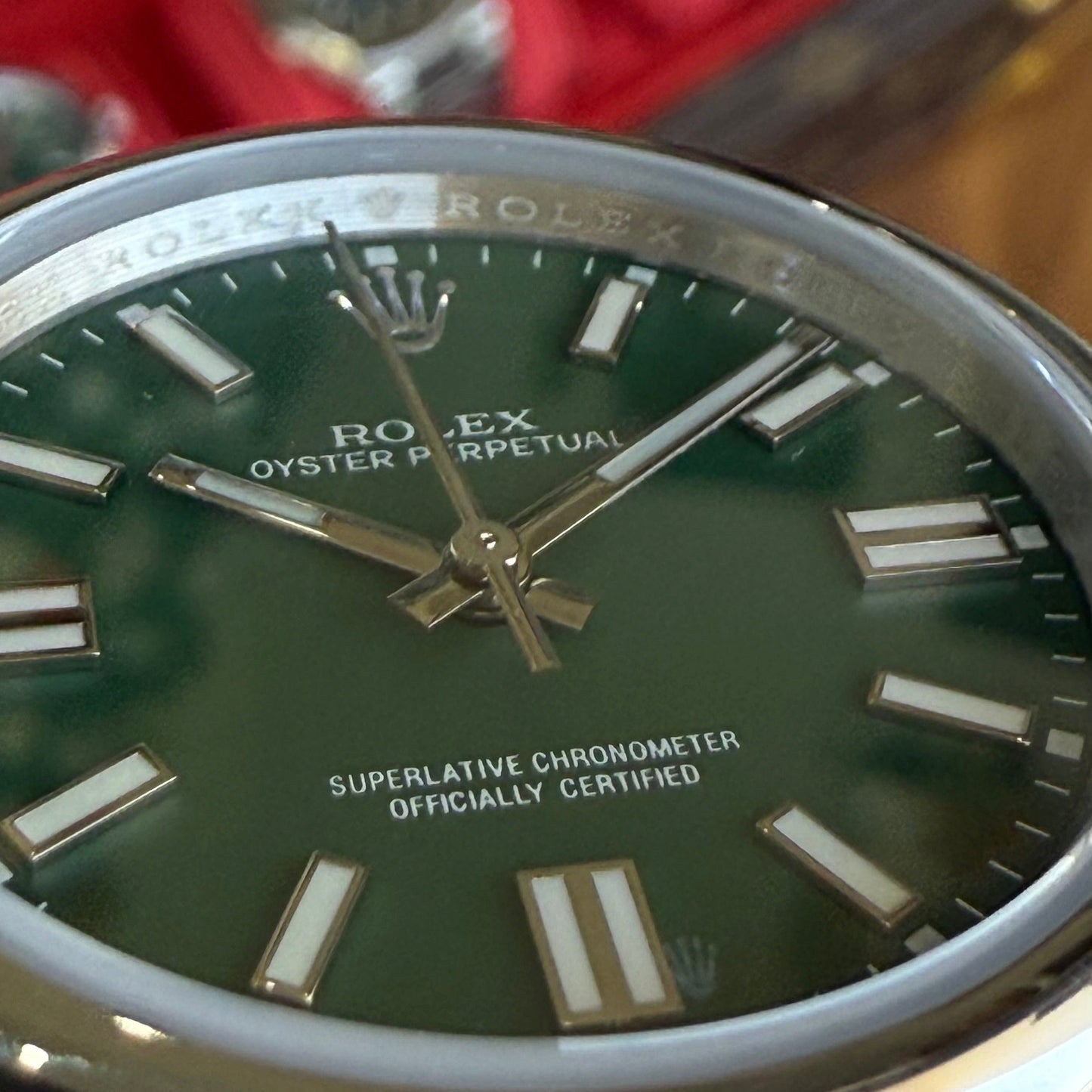 Oyster Perpetual Oystersteel - Green Dial Oyster
