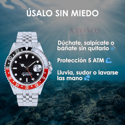 GMT-Master II "Coke" Oystersteel -  Black Dial Black & Red Bezel Jubilee