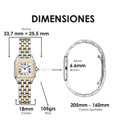 Panthère Two-Tone Lady – White Dial Type Cartier (Pre-sale)