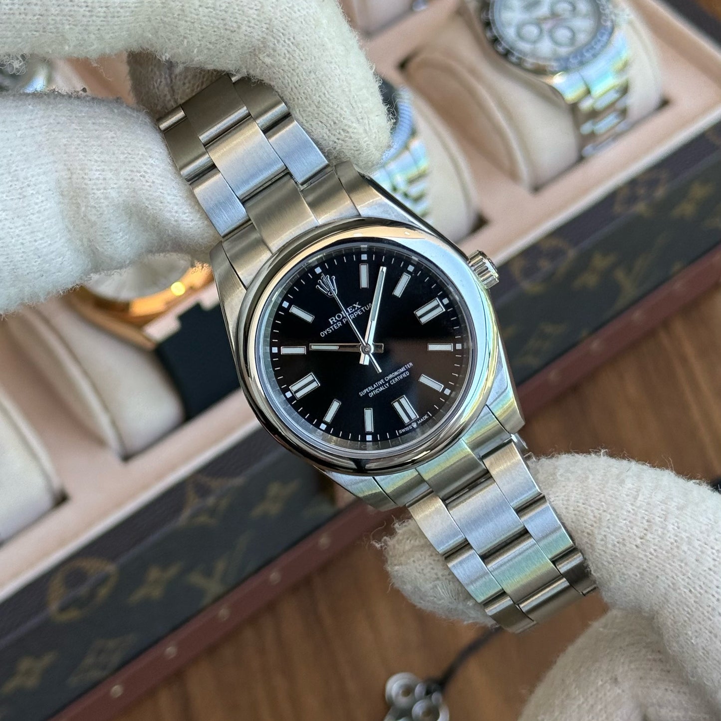 Oyster Perpetual Oystersteel - Black Dial Oyster Type Rolex