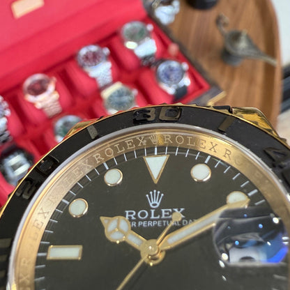 Yacht-Master Yellow Gold – Black Dial Oysterflex Tipo Rolex