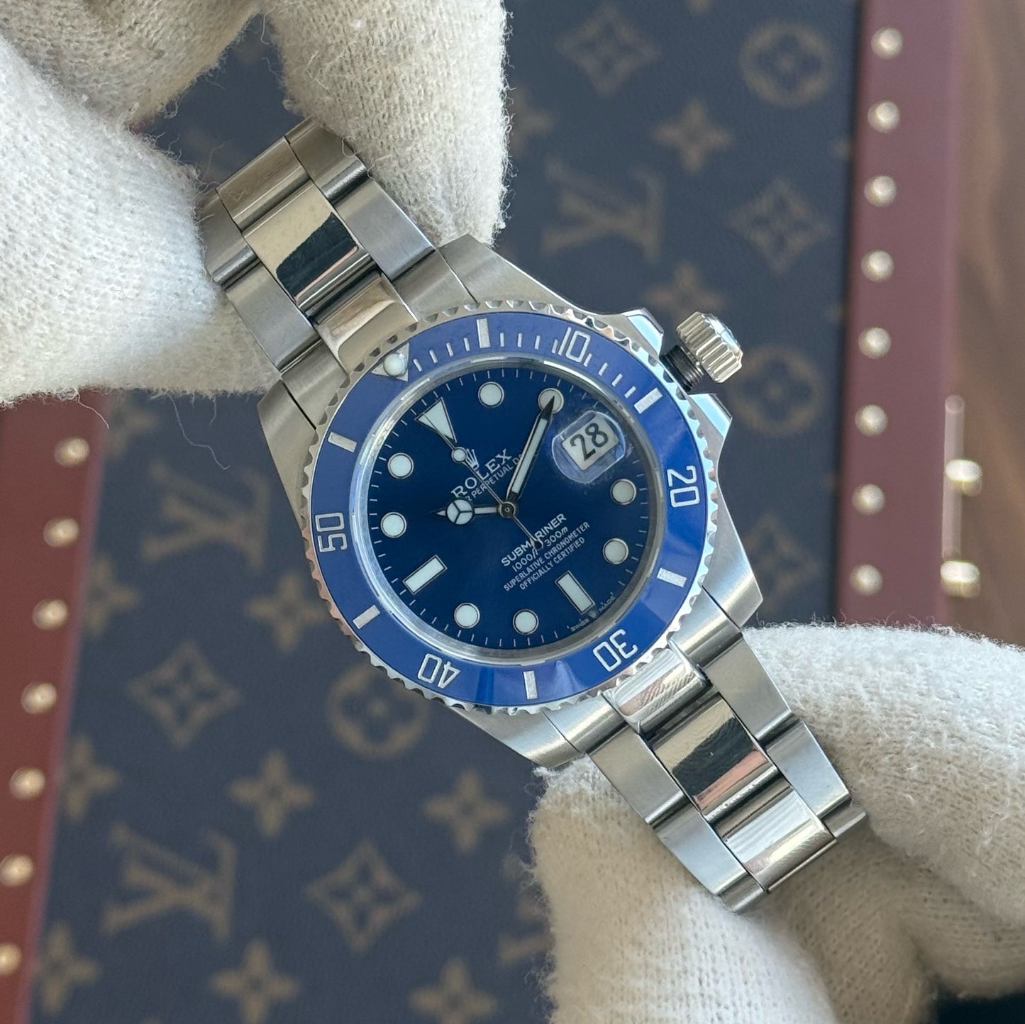 Submariner "Smurf" Oystersteel – Blue Dial Blue Bezel Oyster Date