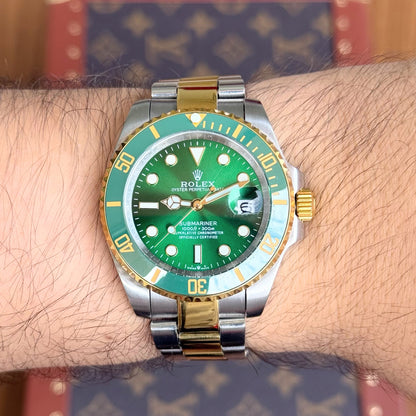 Submariner Rolesor – Green Dial Green Bezel Oyster Date Type Rolex