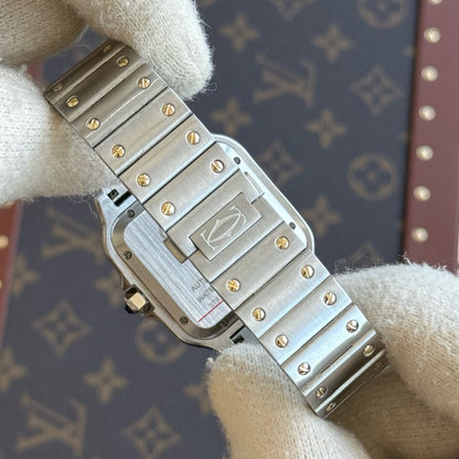 Santos Two-Tone – White Dial Cartier Type
