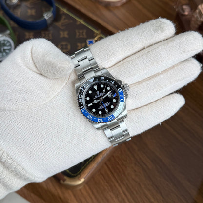 GMT-Master II "Batman" Oystersteel - Black Dial Black & Blue Bezel Oyster Type Rolex