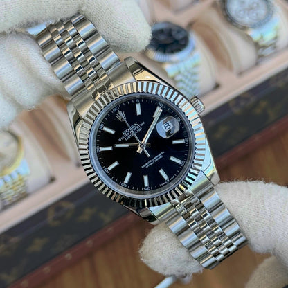 Datejust Oystersteel - Black Dial Jubilee Type Rolex