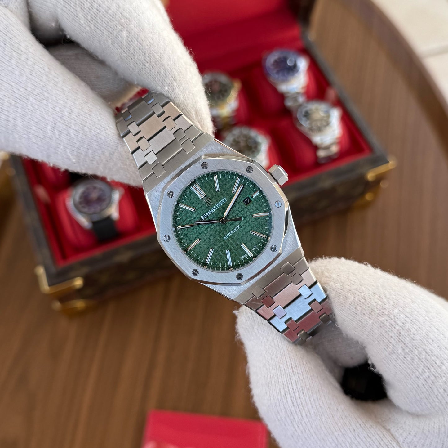 Royal Oak Steel – Green Dial Tipo AP