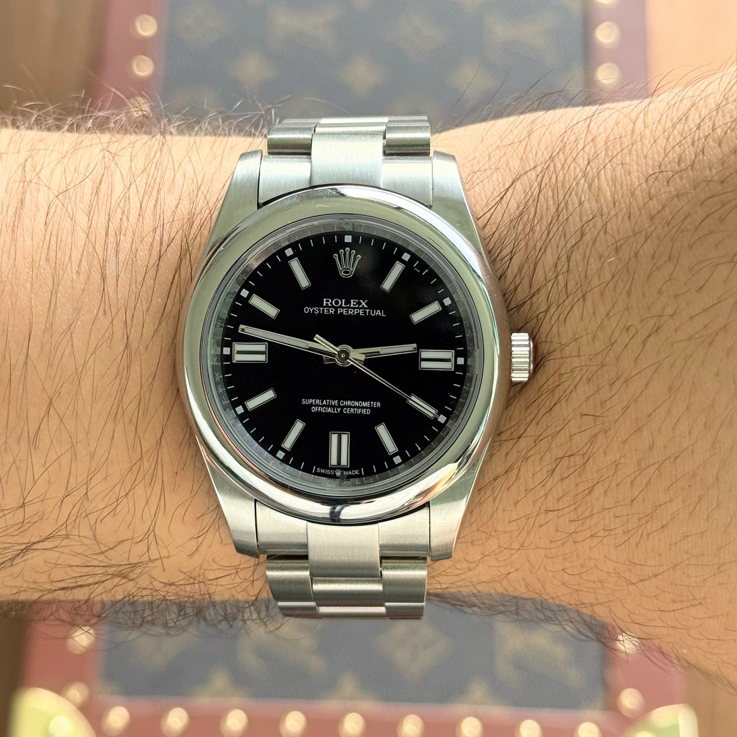 Oyster Perpetual Oystersteel - Black Dial Oyster Type Rolex