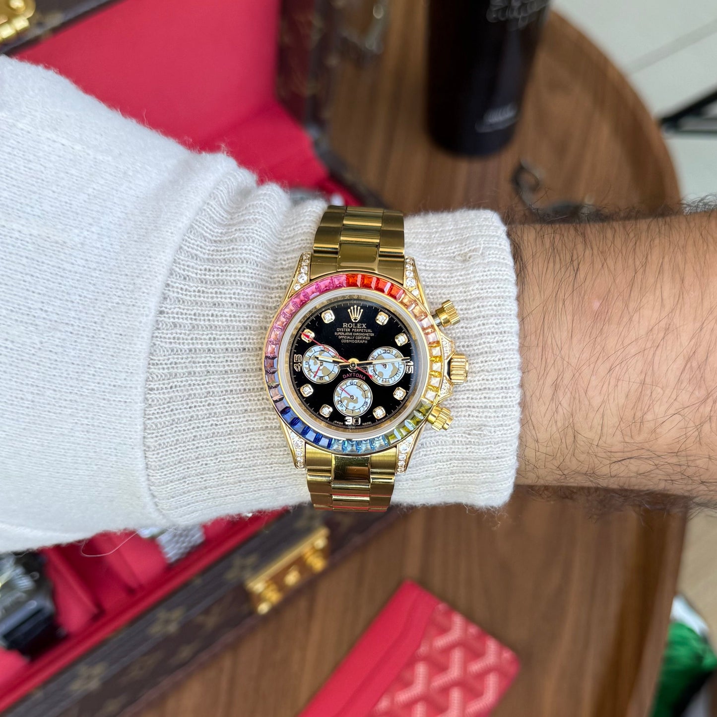 Daytona "Rainbow" Special Edition Yellow Gold – Black Dial Oyster Rolex Type