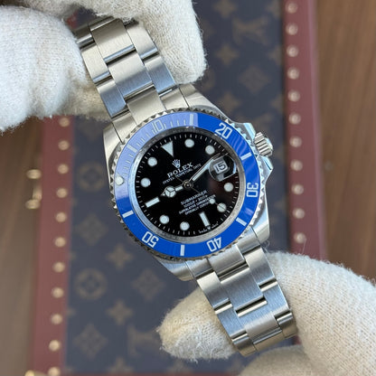 Submariner "Cookie Monster" Oystersteel – Black Dial Blue Bezel Oyster Date
