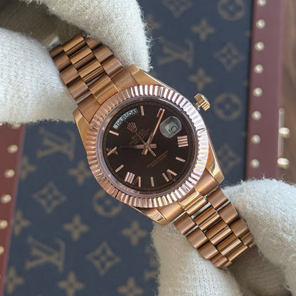Day-Date Everose Gold – Chocolate Dial President