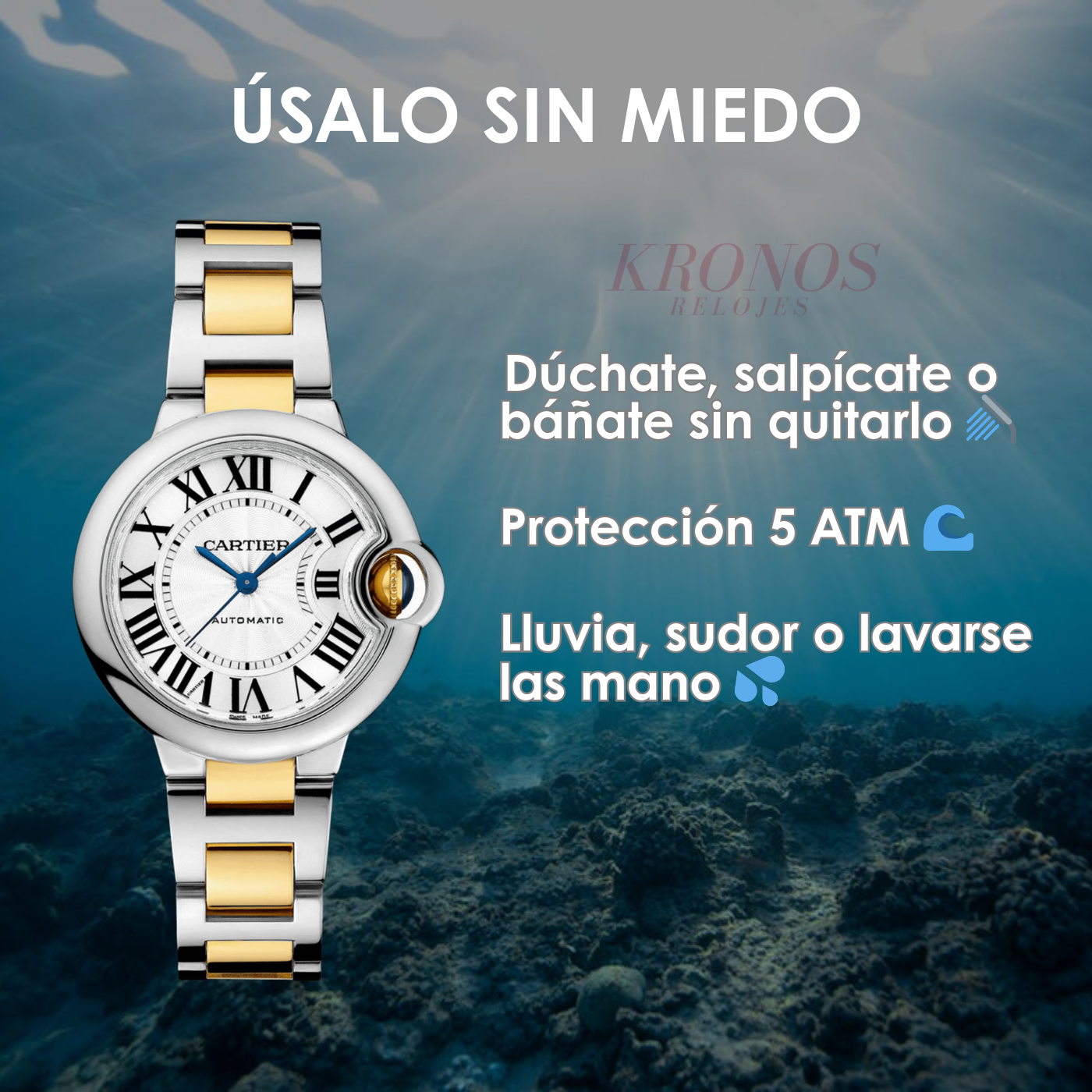 Ballon Bleu Two-Tone – White Dial Type Cartier