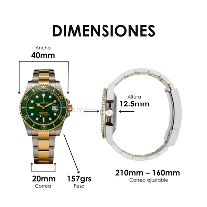 Submariner Rolesor – Green Dial Green Bezel Oyster Date Type Rolex