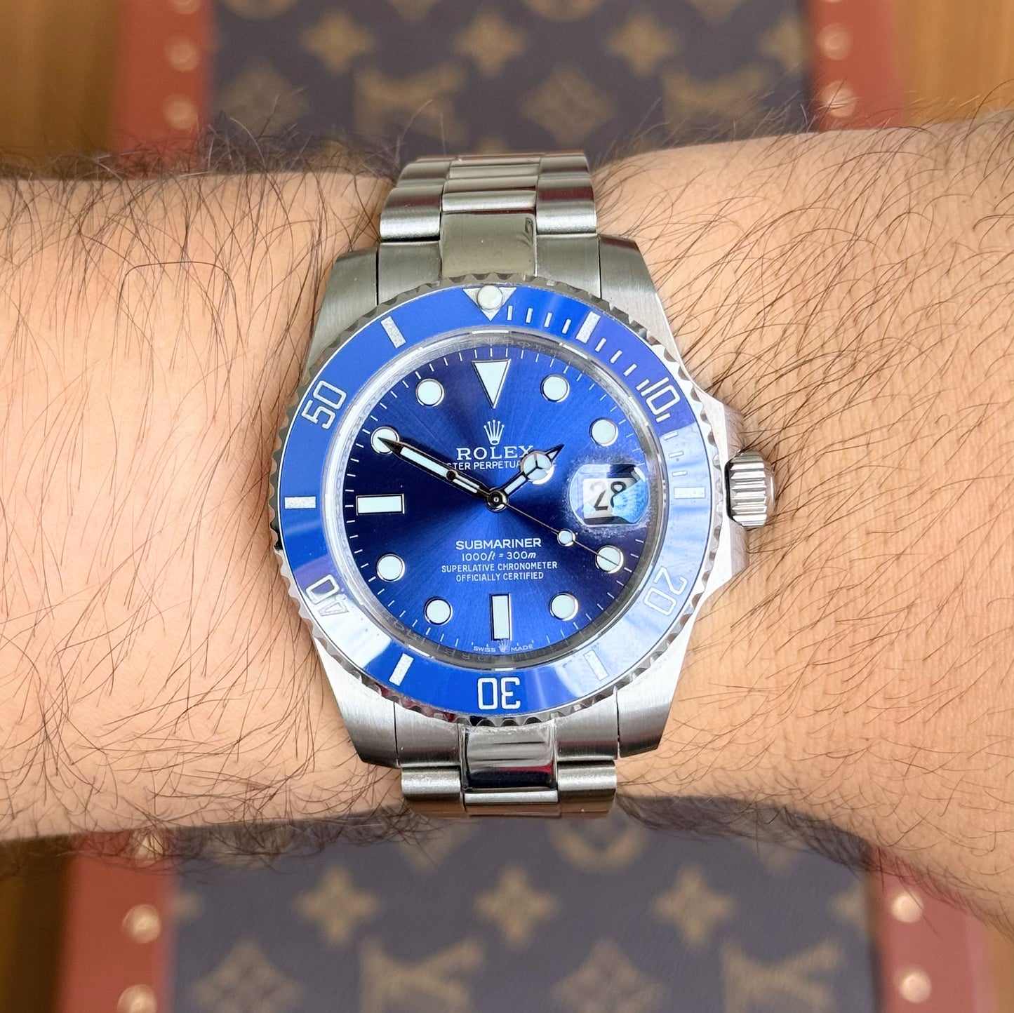 Submariner "Smurf" Oystersteel – Blue Dial Blue Bezel Oyster Date