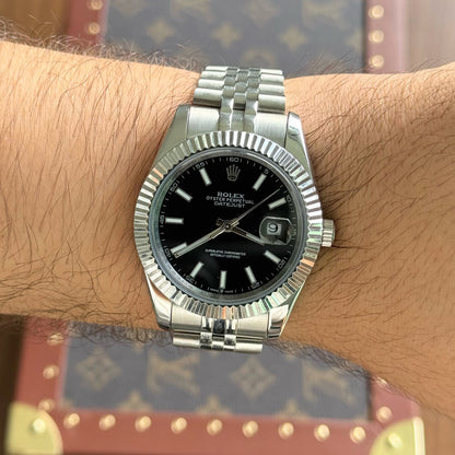 Datejust Oystersteel - Black Dial Jubilee Type Rolex