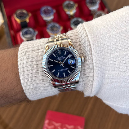 Datejust Oystersteel - Blue Dial Jubilee Type Rolex