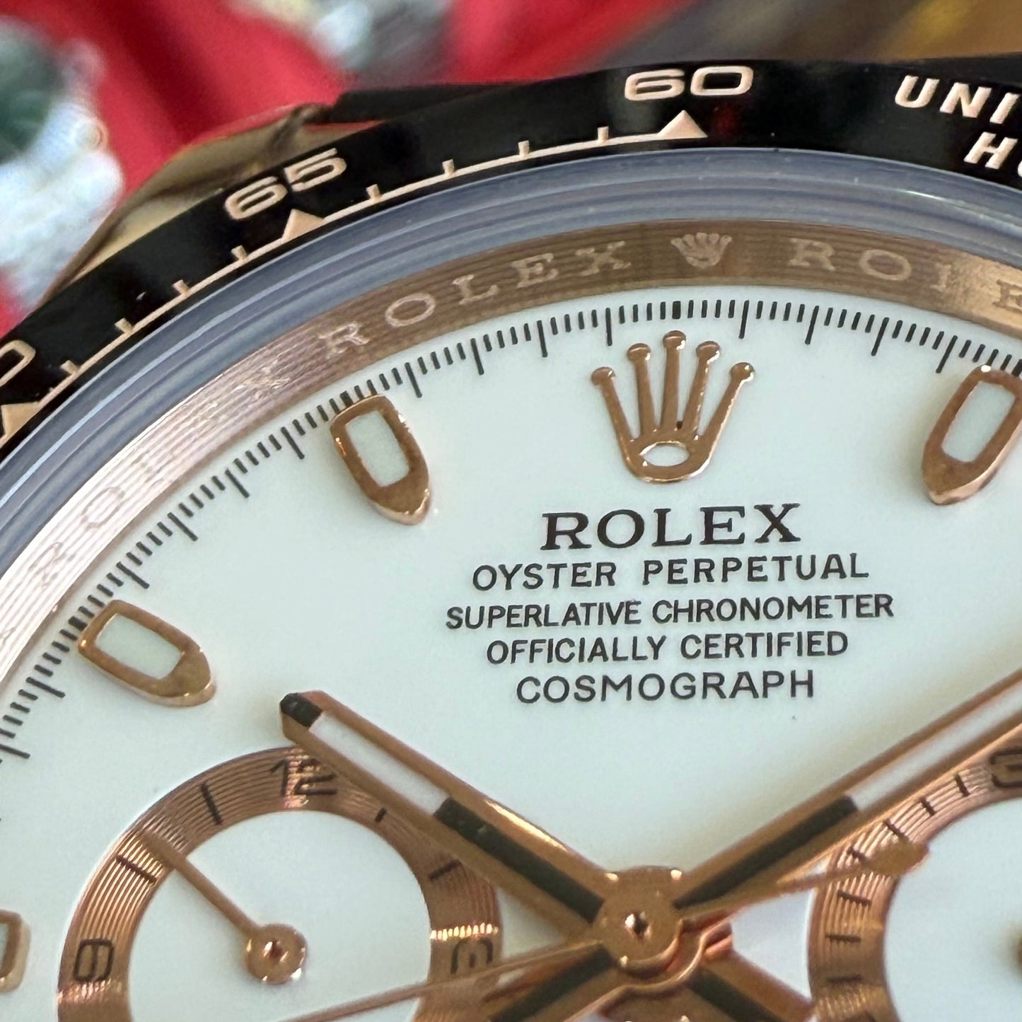 Daytona Everose Gold – White Dial Oysterflex Rolex Type