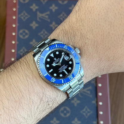 Submariner "Cookie Monster" Oystersteel – Black Dial Blue Bezel Oyster Date