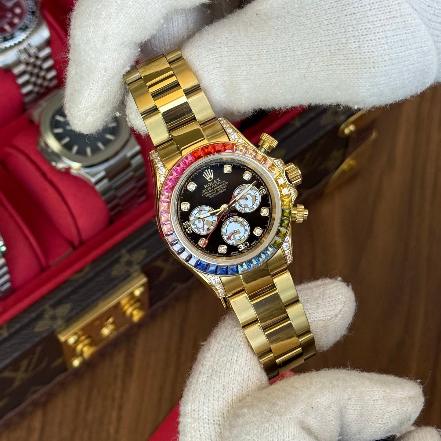 Daytona "Rainbow" Special Edition Yellow Gold – Black Dial Oyster Rolex Type