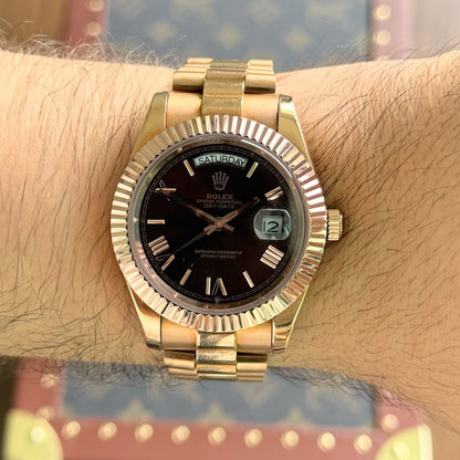 Day-Date Everose Gold – Chocolate Dial President