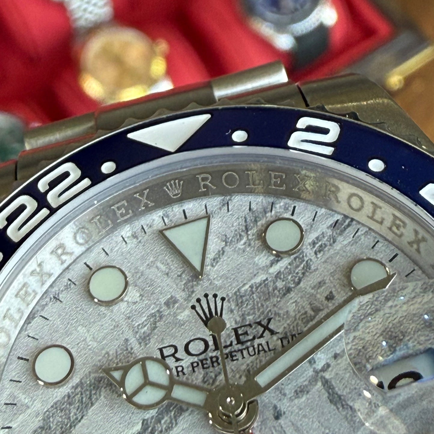 GMT-Master II "Superman" Oystersteel -  Meteorite Dial Blue & Red Bezel Oyster