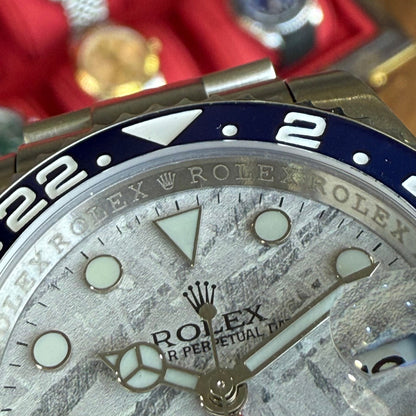 GMT-Master II "Superman" Oystersteel -  Meteorite Dial Blue & Red Bezel Oyster