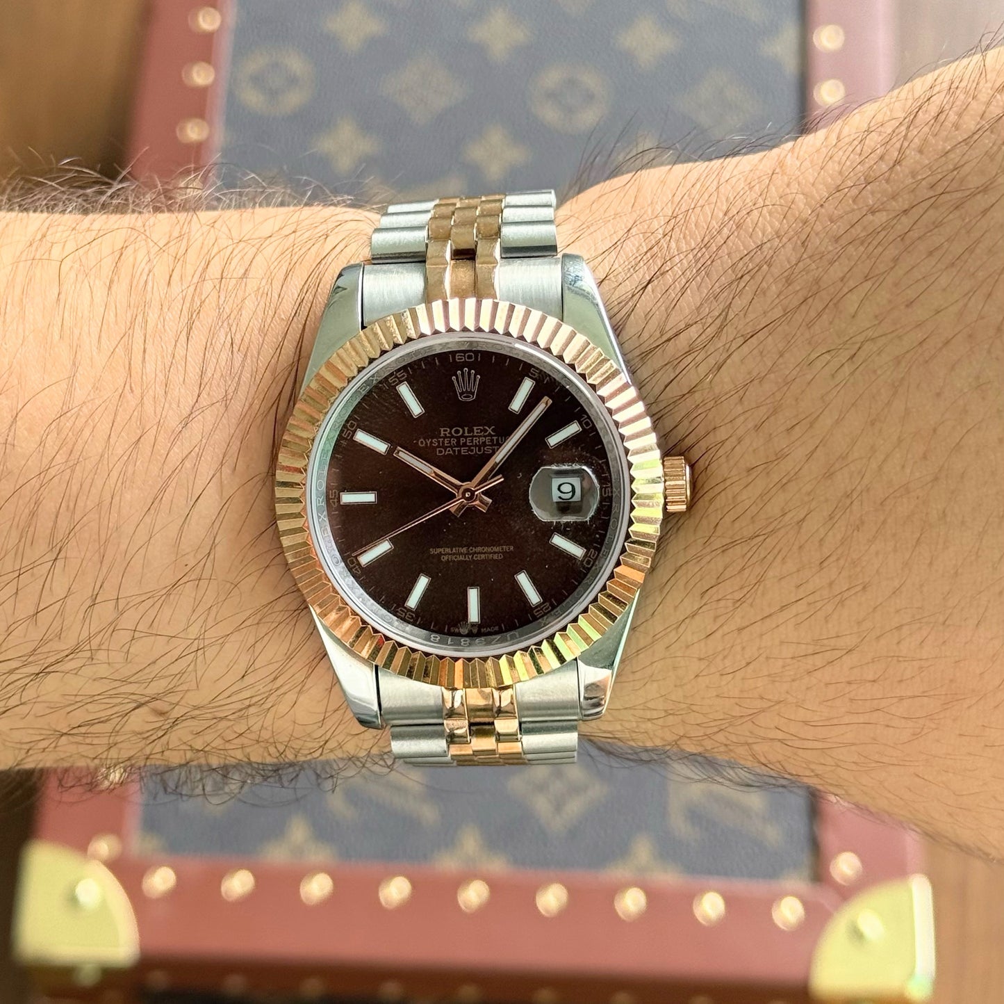 Datejust Rolesor Everose - Chocolate Dial Jubilee