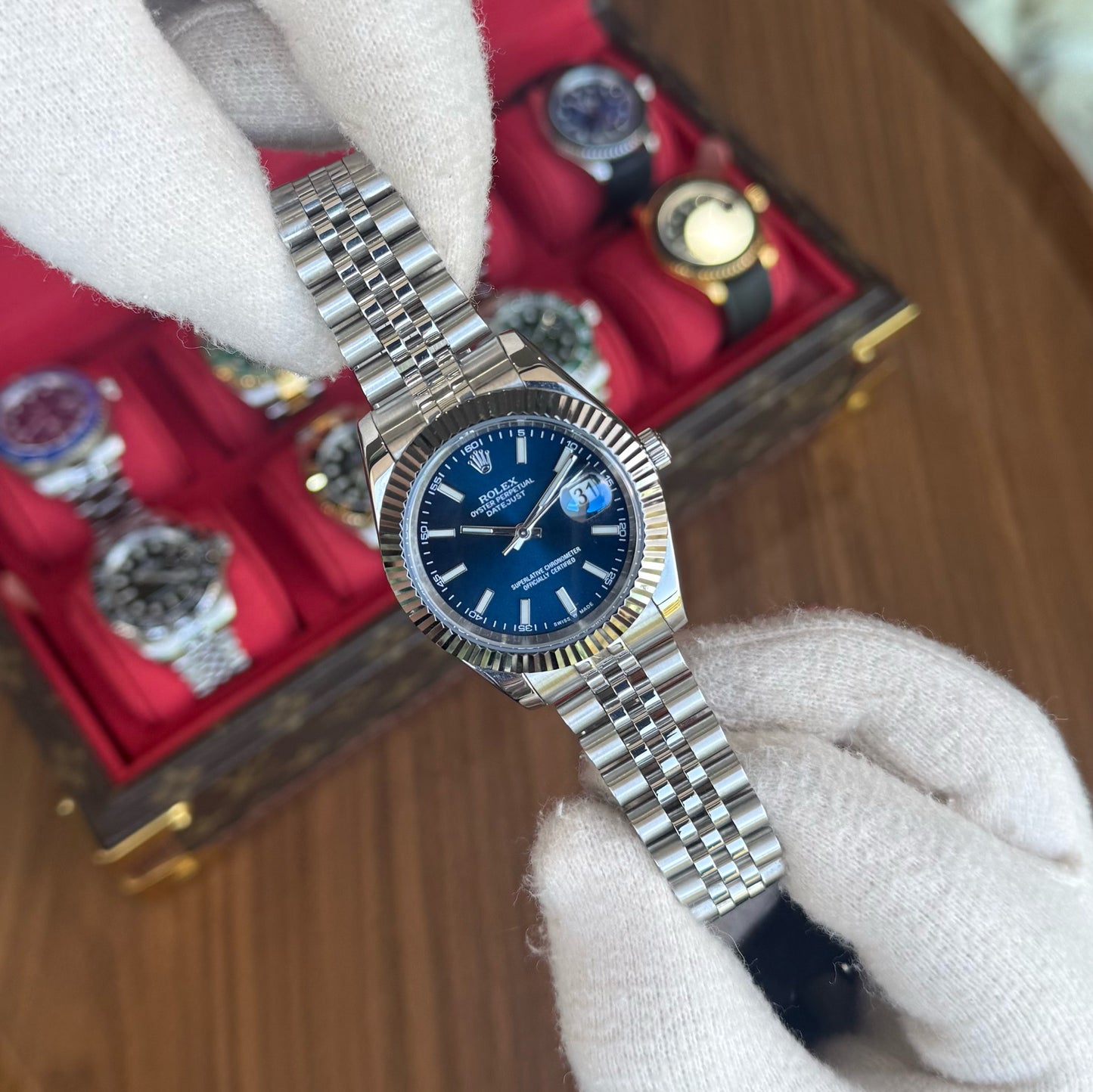 Datejust Oystersteel - Blue Dial Jubilee Type Rolex