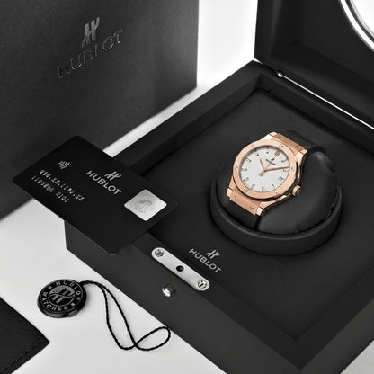 Classic Fusion King Gold – White Dial Rubber Strap