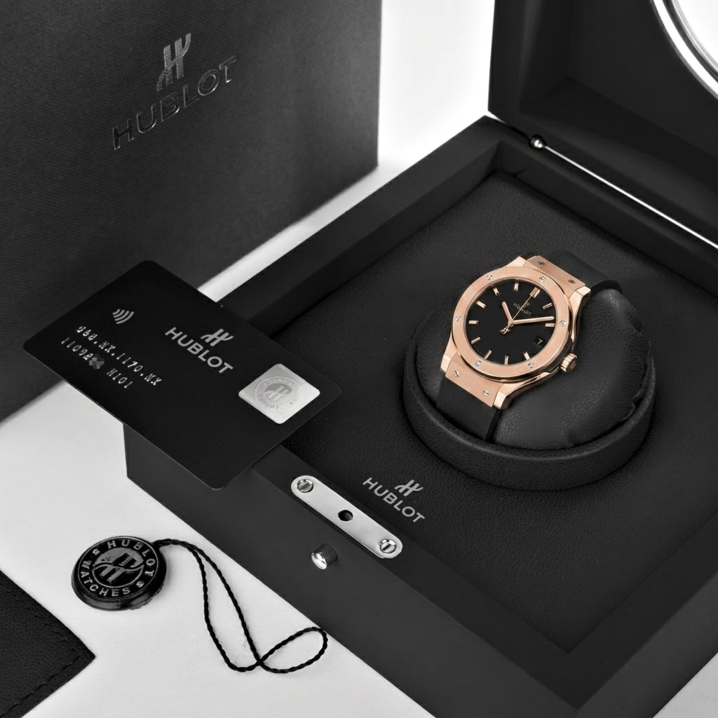 Classic Fusion King Gold – Black Dial Rubber Strap