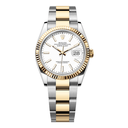 Datejust Rolesor - White Dial Oyster