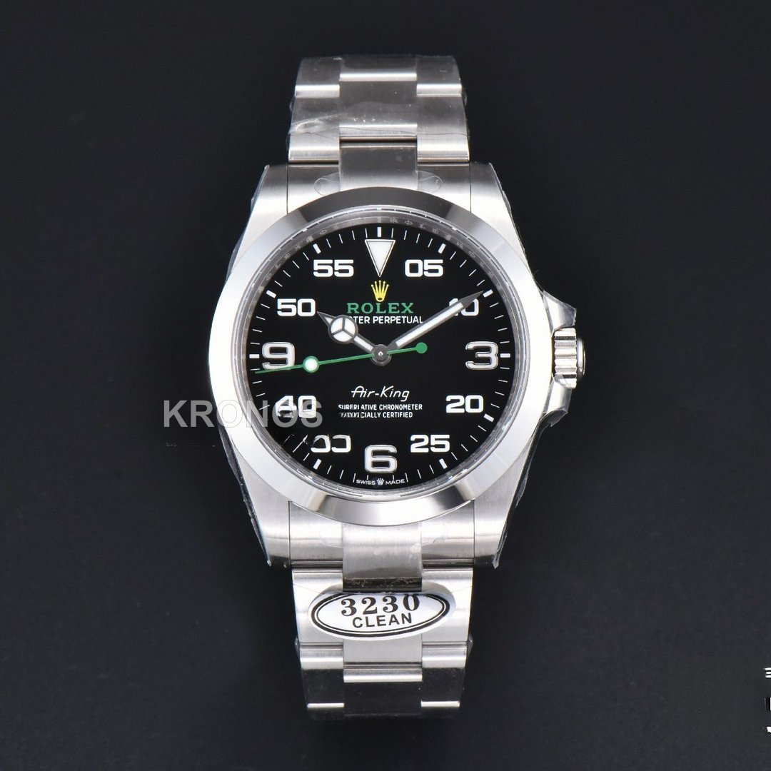 Air King 40mm Black Dial - Authentic Movement