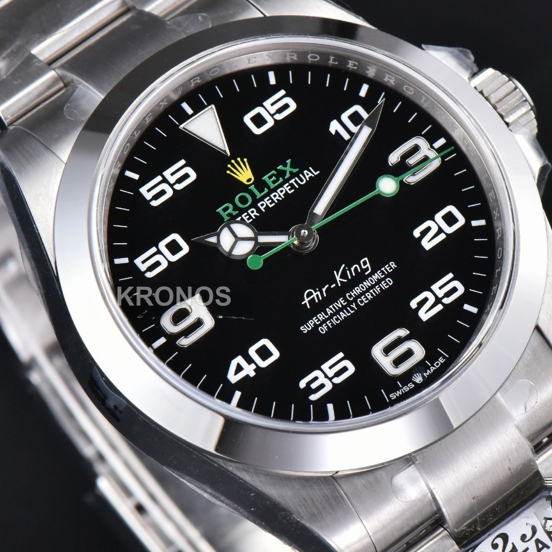 Air King 40mm Black Dial - Authentic Movement