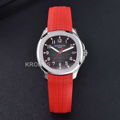 Aquanaut 40mm Singapore Gray Dial Red Hand Red - Authentic Movement