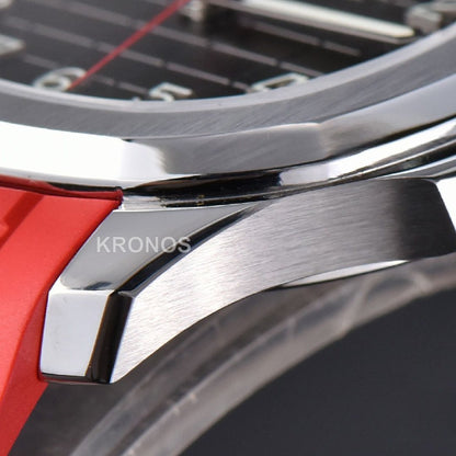 Aquanaut 40mm Singapore Gray Dial Red Hand Red - Authentic Movement