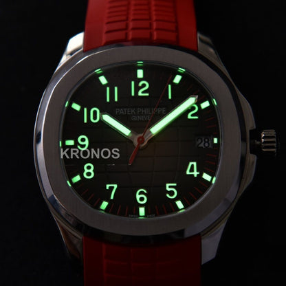 Aquanaut 40mm Singapore Gray Dial Red Hand Red - Authentic Movement