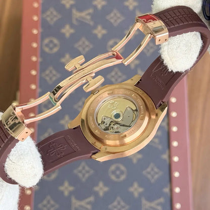 Correa caucho Aquanaut Rose Gold Coffee Dial Kronos