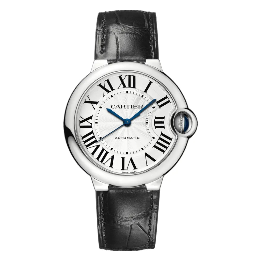 Reloj Ballon Bleu Steel Lady esfera blanca correa piel Kronos Relojes
