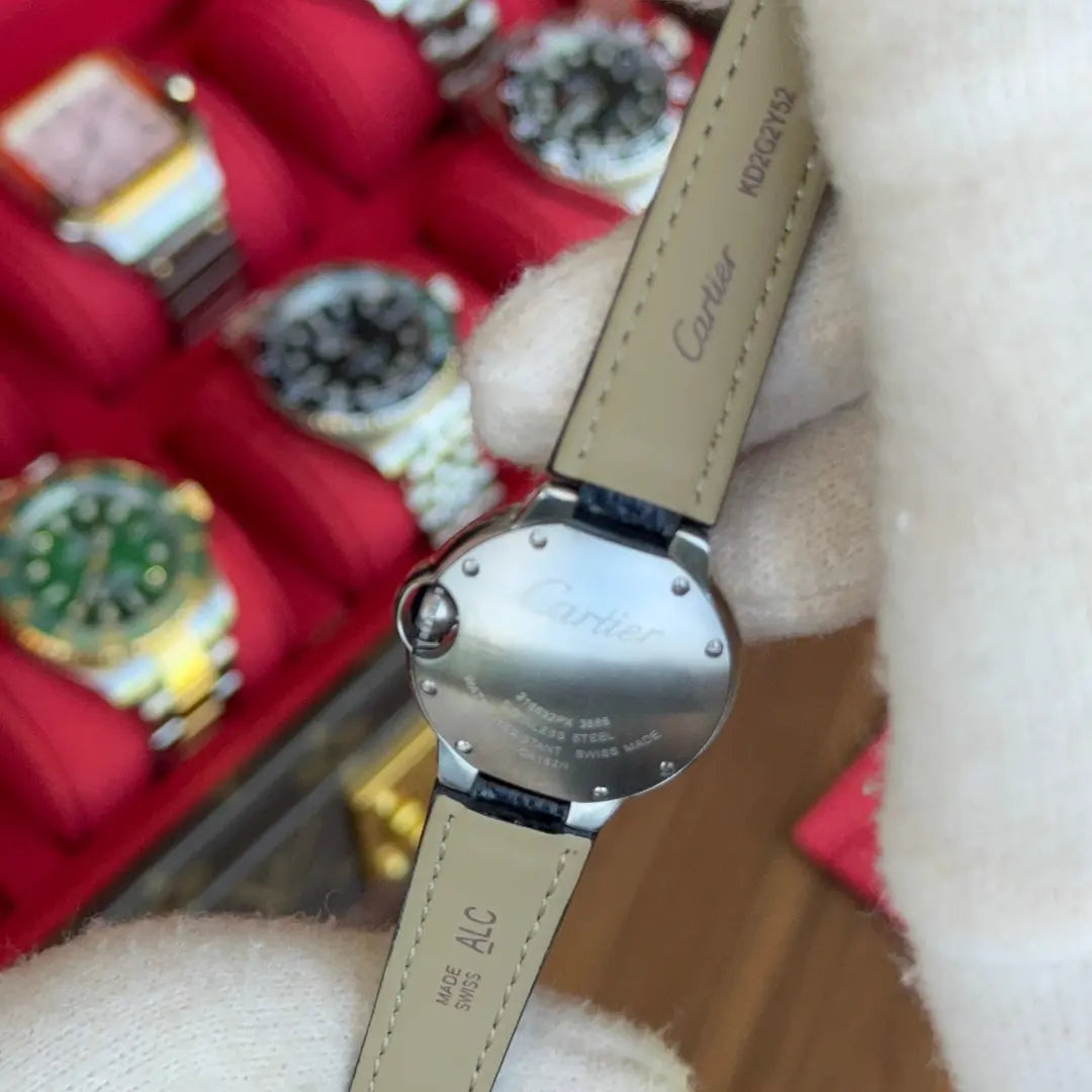 Reloj elegante Ballon Bleu esfera blanca acero Kronos México