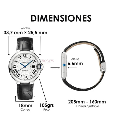 Ballon Bleu inspirado diseño suizo mujer steel Kronos Relojes