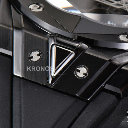 Big Bang Sang Bleu II 45mm Black Ceramic Skeleton Dial Black - Authentic Movement