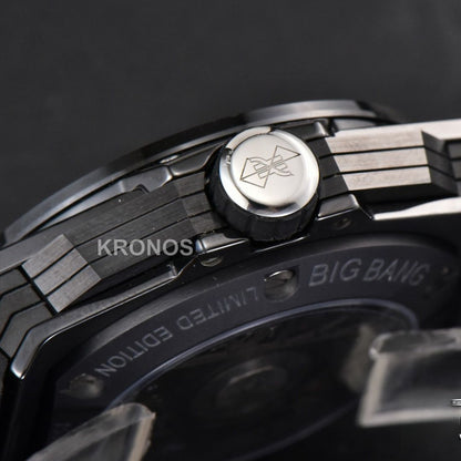 Big Bang Sang Bleu II 45mm Black Ceramic Skeleton Dial Black - Authentic Movement