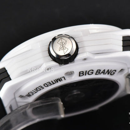 Big Bang Sang Bleu II 45mm White Ceramic Skeleton Dial White A1240 - Authentic Movement