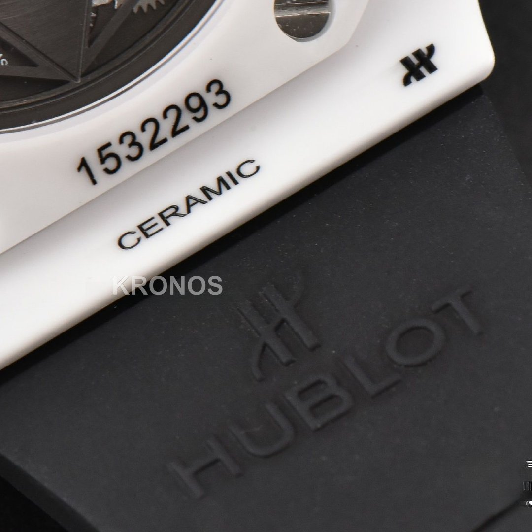 Big Bang Sang Bleu II 45mm White Ceramic Skeleton Dial White A1240 - Authentic Movement