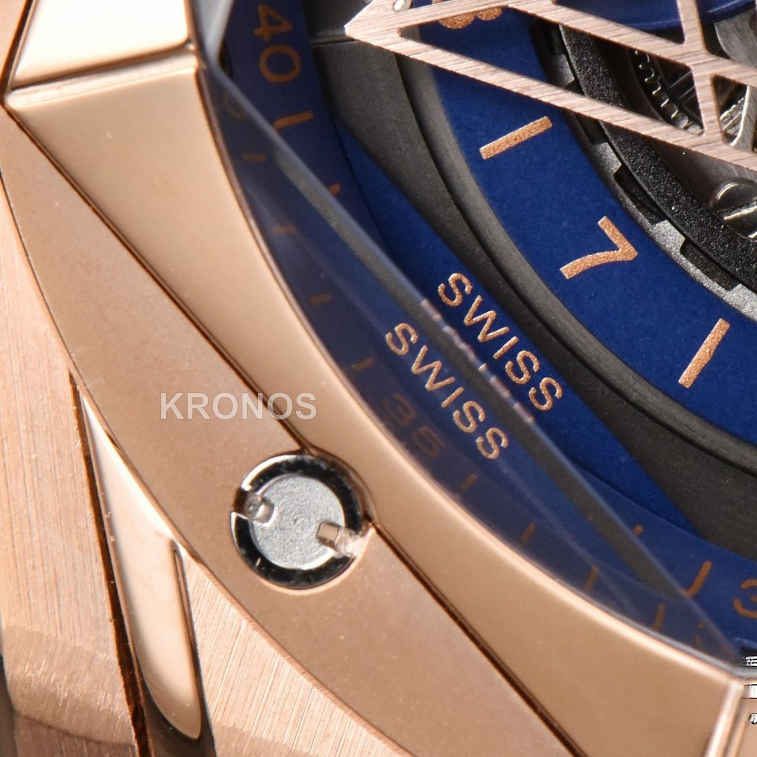 Big Bang Sang Bleu II Chrono 45mm Blue Skeleton Dial Blue Hub1240 - Authentic Movement