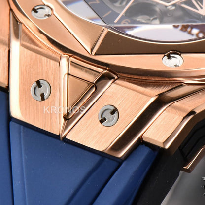 Big Bang Sang Bleu II Chrono 45mm Blue Skeleton Dial Blue Hub1240 - Authentic Movement