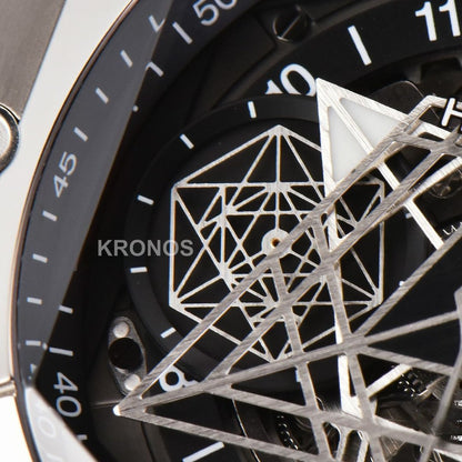 Big Bang Sang Bleu II Chrono 45mm Black Skeleton Dial Black Hub1240 - Authentic Movement